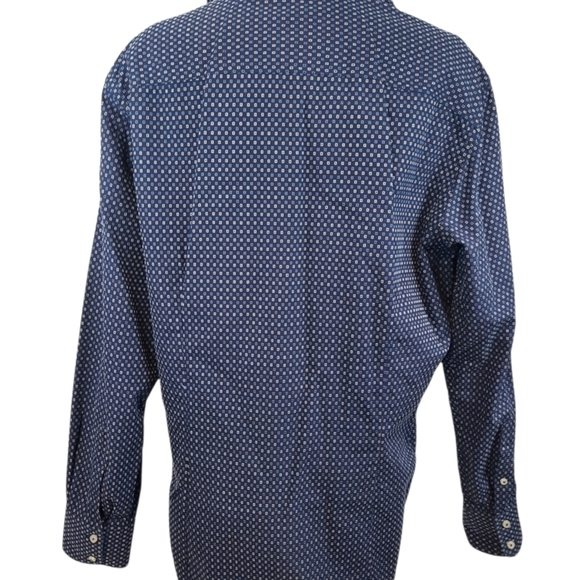 Satch Collared Dress Shirt Button Down Slim Fit Long Sleeve Geometric‎ - Picture 7 of 9